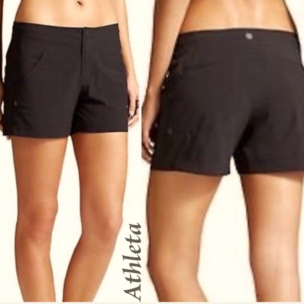 Athleta Womens Black Costal Shorts